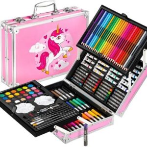 145 Colour Plastic Deluxe Art Set Box Office & Stationery