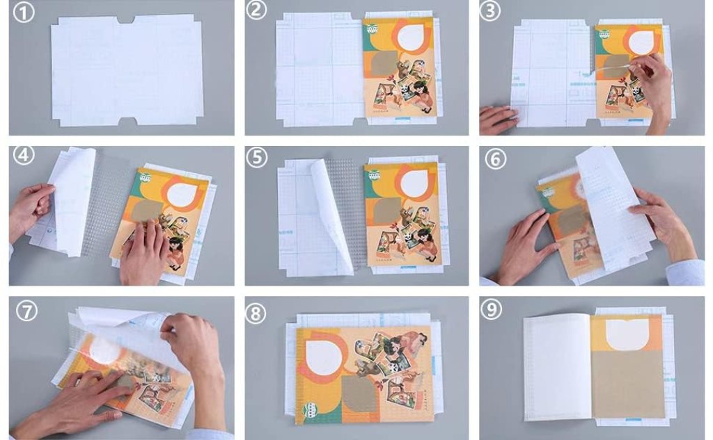 30pcs Waterproof Plastic Book Cover Office & Stationery