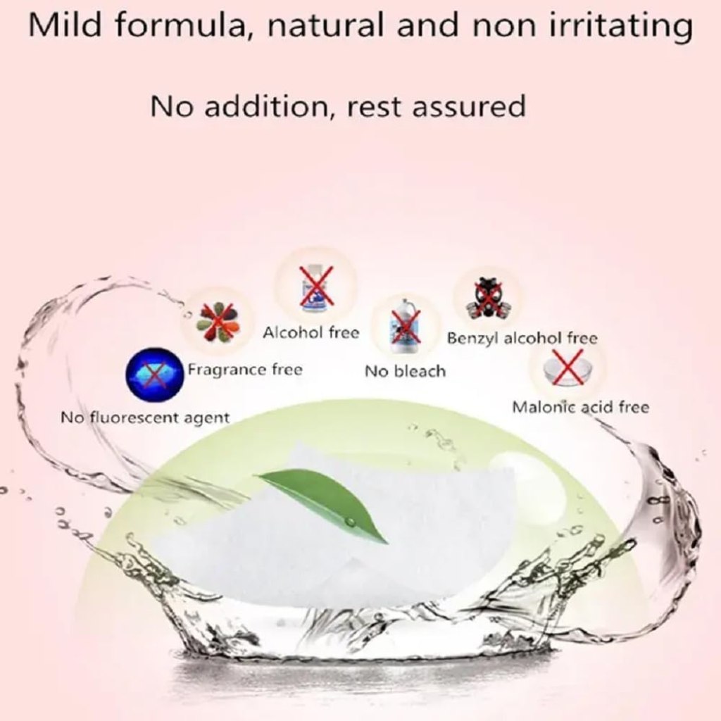 64 pcs Mini Wet Wipes Disposable Travelling Tissue Personal Care