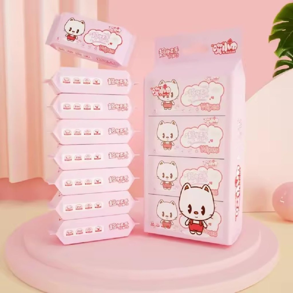 64 pcs Mini Wet Wipes Disposable Travelling Tissue Personal Care