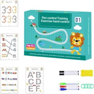 Hand Writing Pen Control Training Practice Book 64 page Office & Stationery