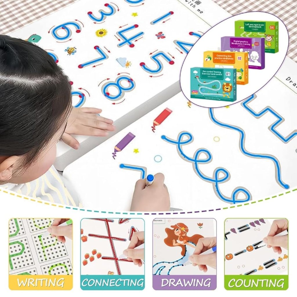 Hand Writing Pen Control Training Practice Book 64 page Office & Stationery
