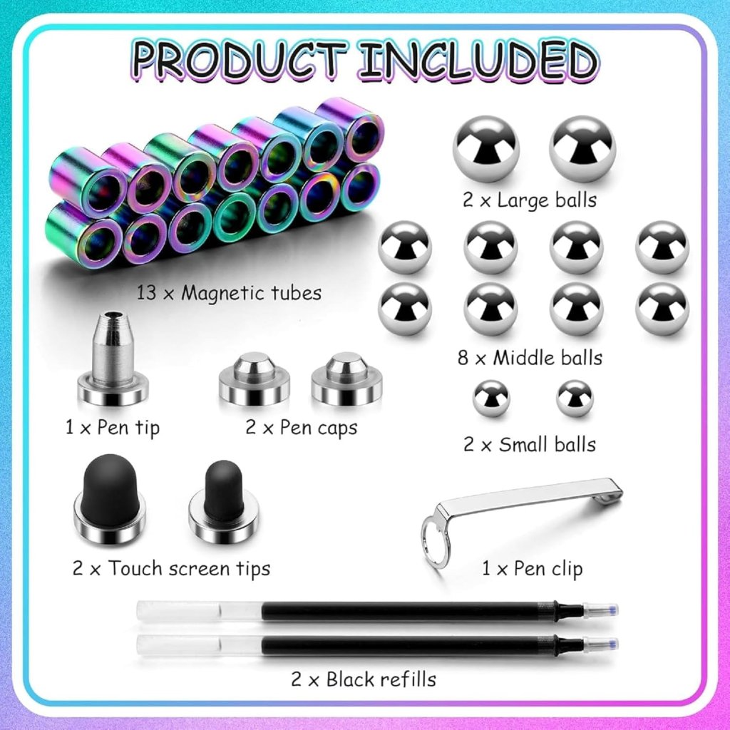 Rainbow Fidget Magnetic Pen Toys