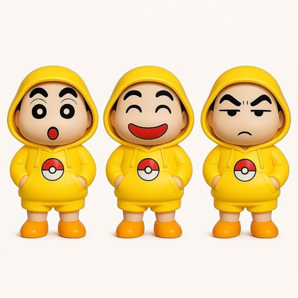 Shinchan Face Changing Keychain Toys