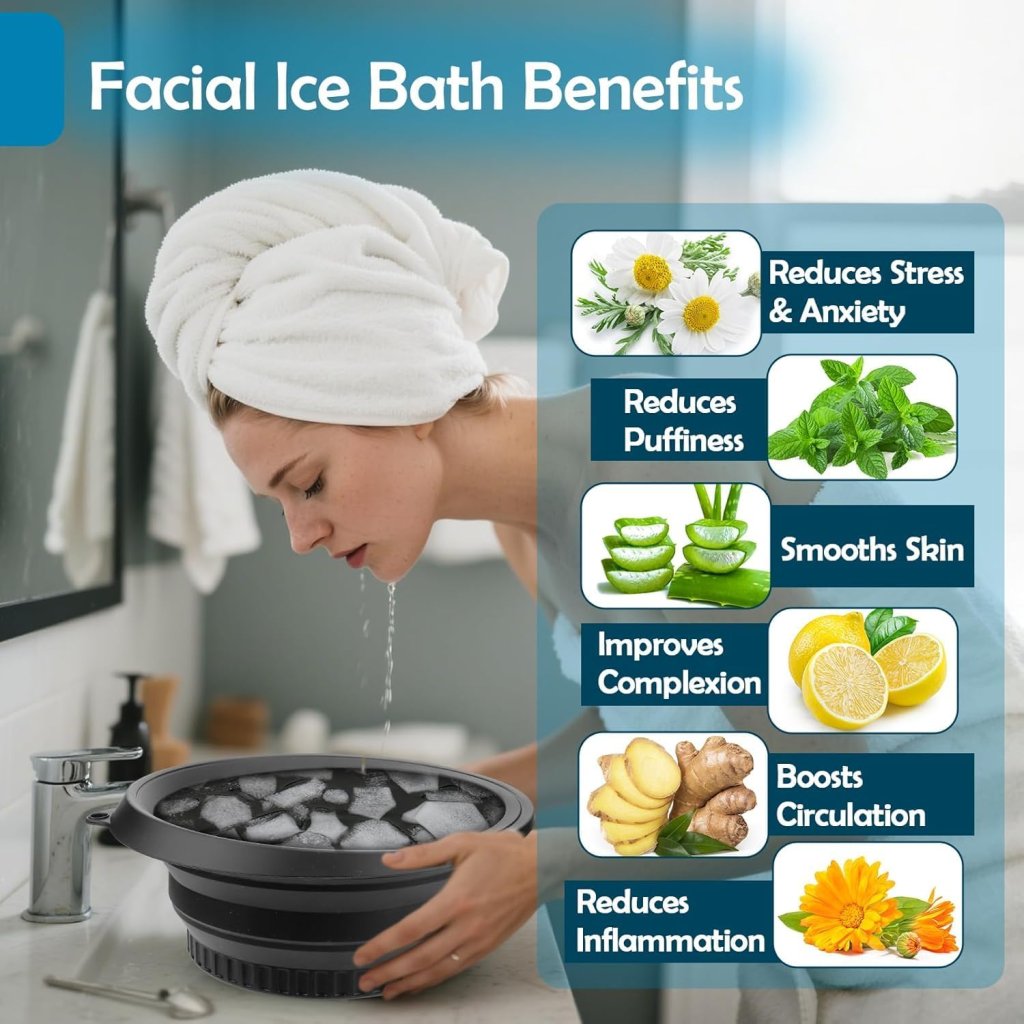 Silicone Face Washing Ice Bucket Bowl Personal Care
