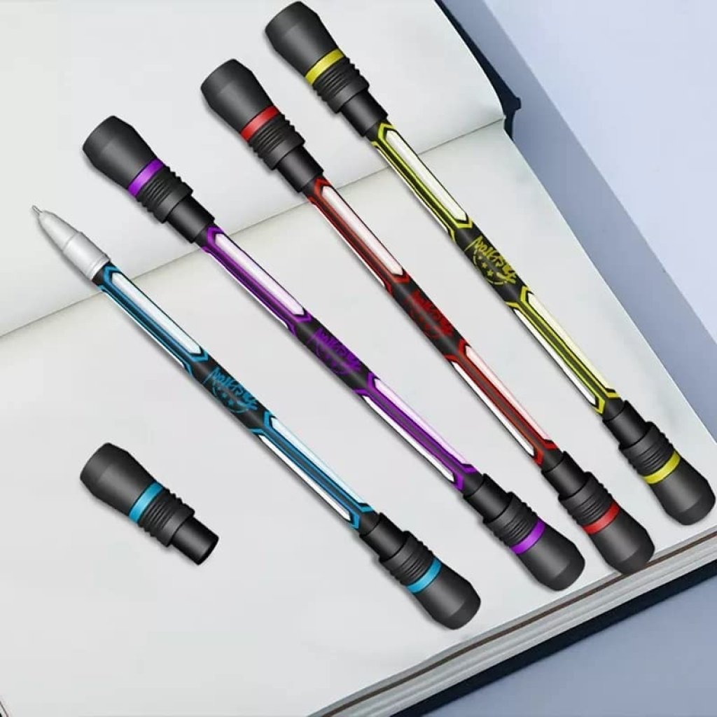 Spinning Pen 4 Pcs Office & Stationery