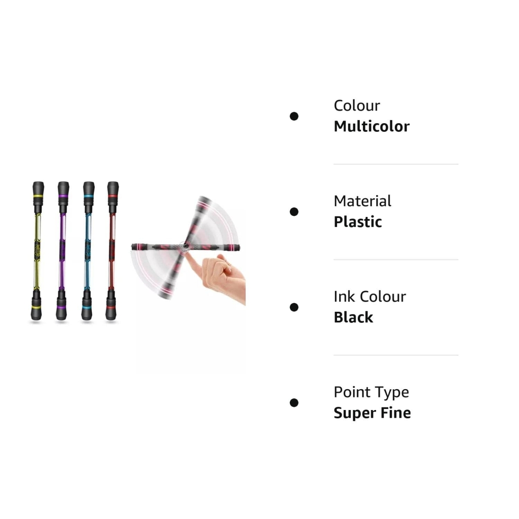 Spinning Pen 4 Pcs Office & Stationery