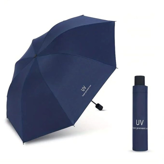 UV Blue Umbrella Manual Outdoor