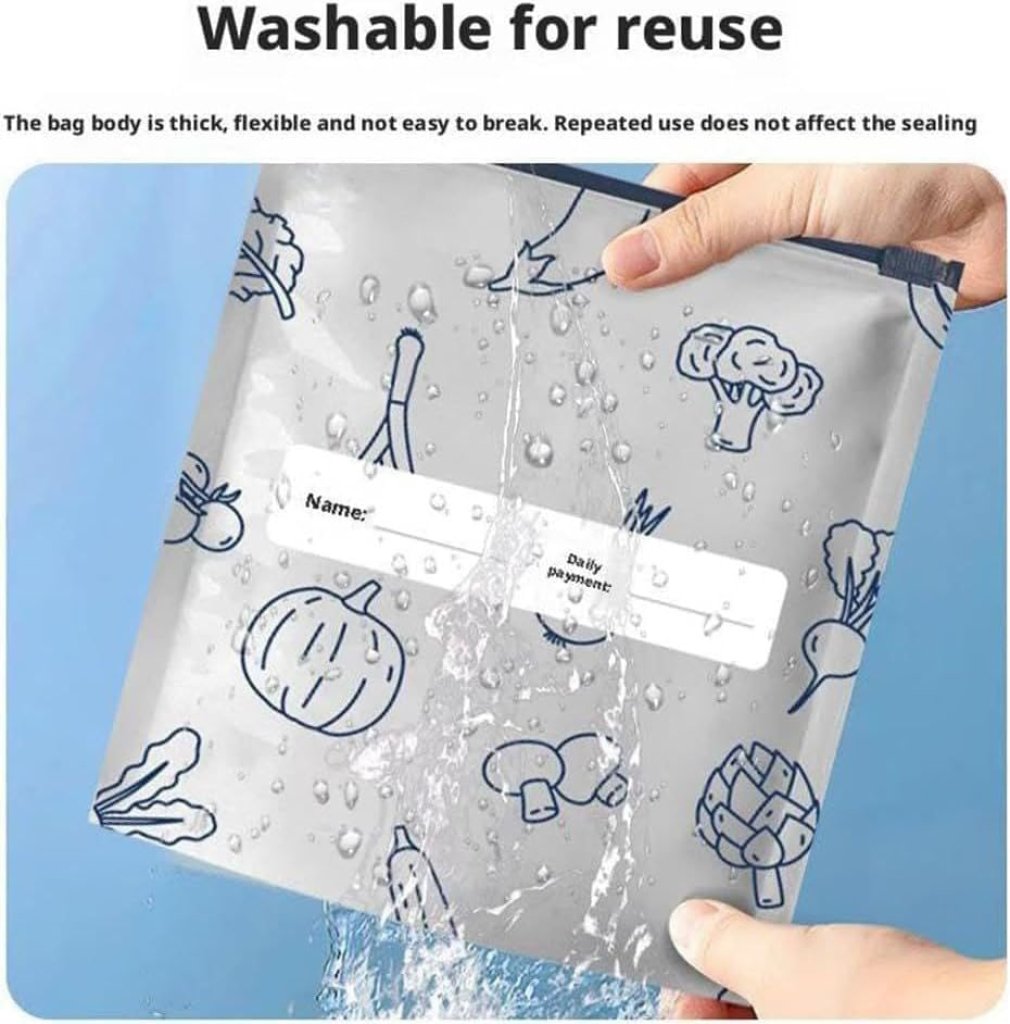 10 pcs Reusable Aluminum Foil Bag Food Storage Kitchenware