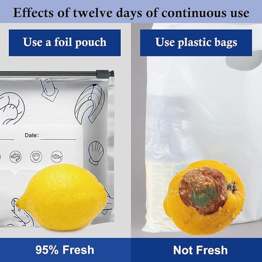 10 pcs Reusable Aluminum Foil Bag Food Storage Kitchenware