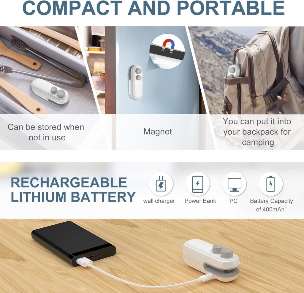 2 in 1 Usb Sealer Machine Home & Kitchen