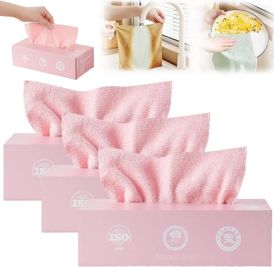 20 Pcs Microfiber Cleaning Wipes Kitchenware
