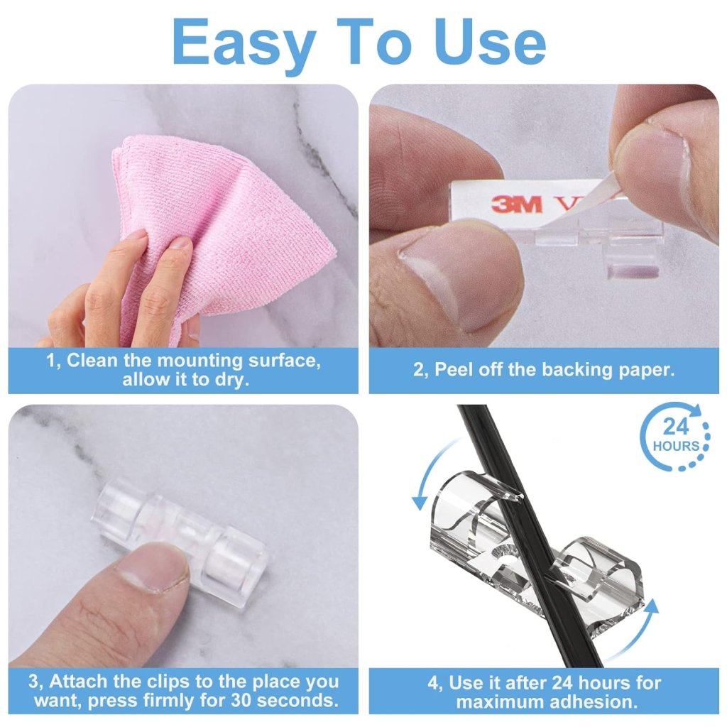 20 pcs Cable Clip Organizer Mobile Accessories