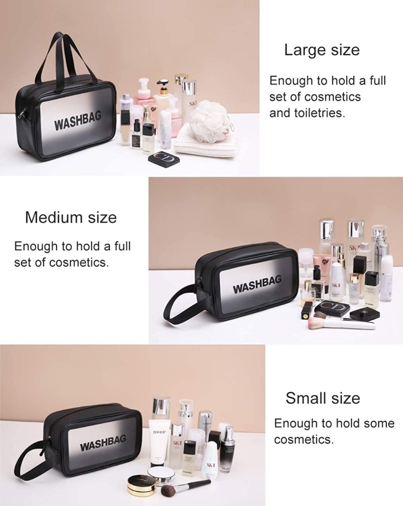 3 pcs Wash Bag cosmetic Bags