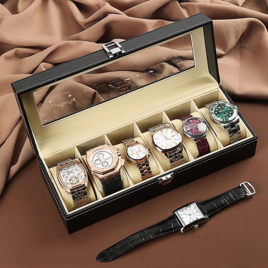 6 Slot Watch Collection Box cosmetic Bags