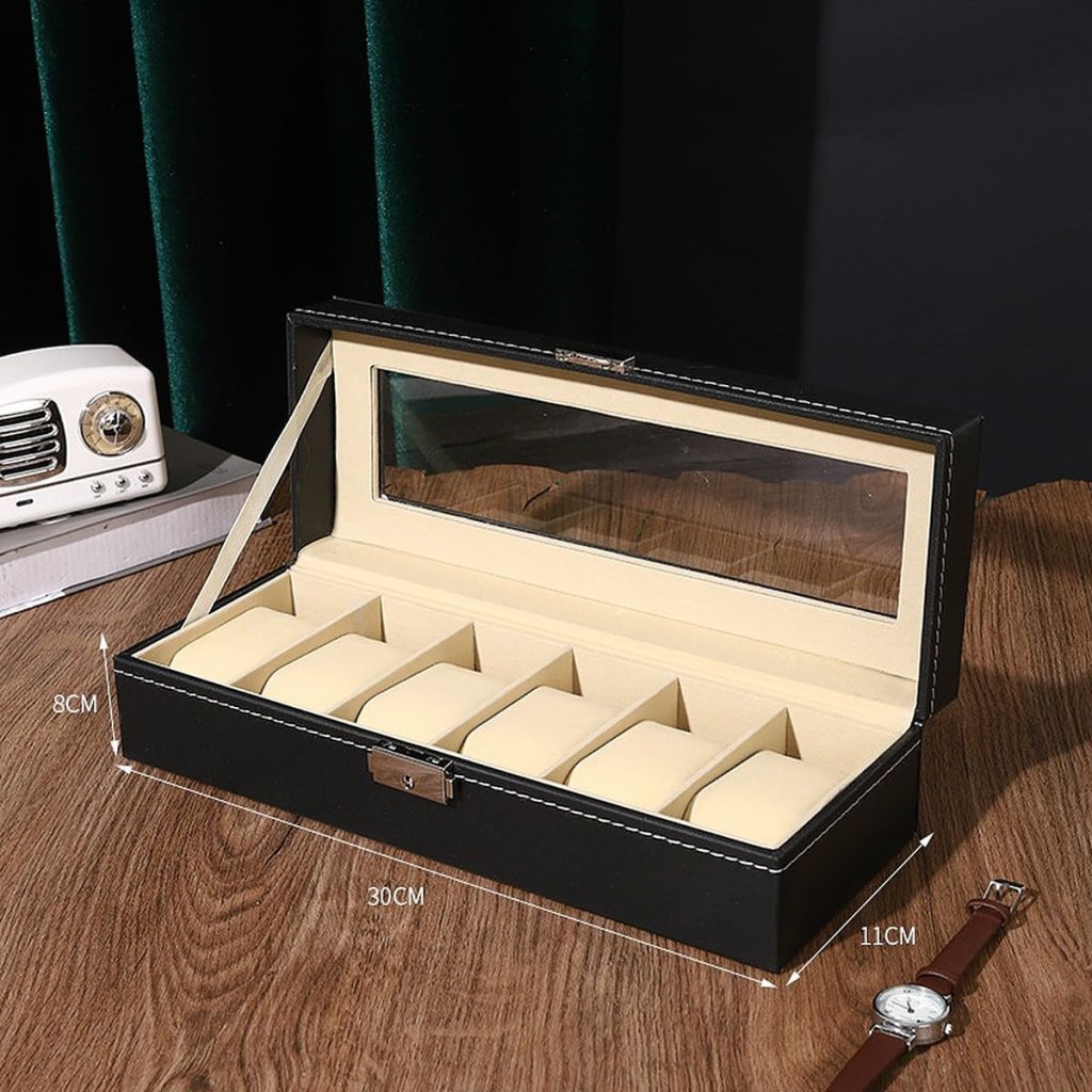 6 Slot Watch Collection Box cosmetic Bags