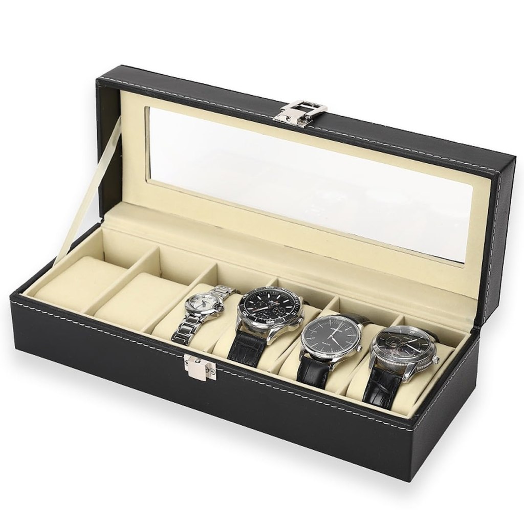 6 Slot Watch Collection Box cosmetic Bags