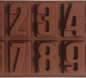 Numeric Chocolate Mould Silicone Ice Cube Tray Kitchenware
