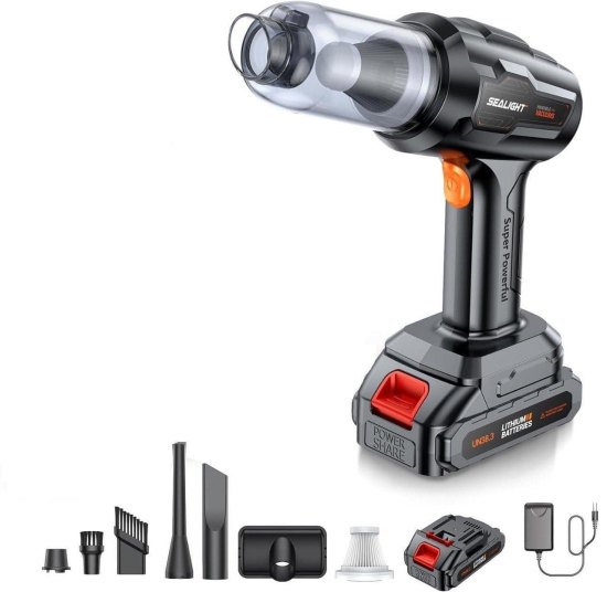 Cordless Portable Car Vacuum Cleaner With Battery Automotive