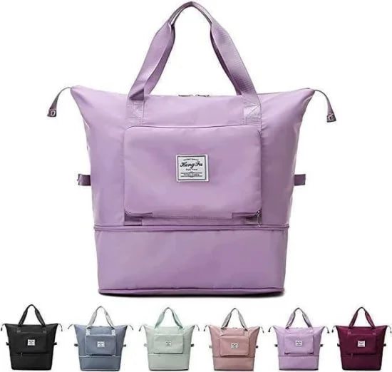 Foldable travel Duffel Bag with pocket Travelling Bags