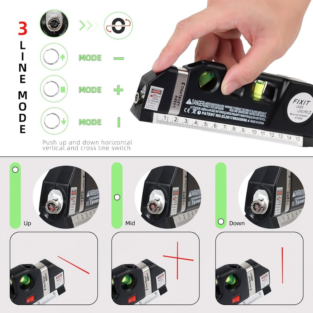 Laser Level Measuring Tape Outdoor