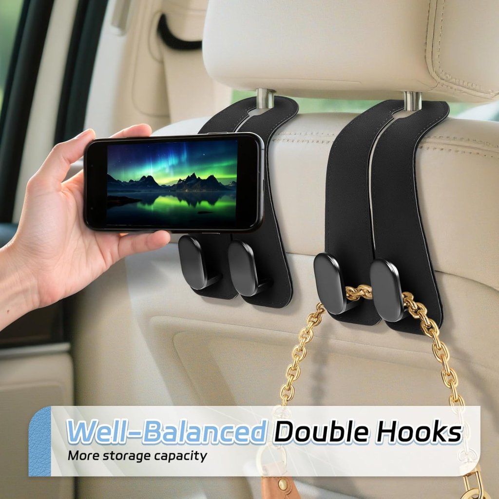 Leather Car Seat Headrest Hook 1pcs Outdoor