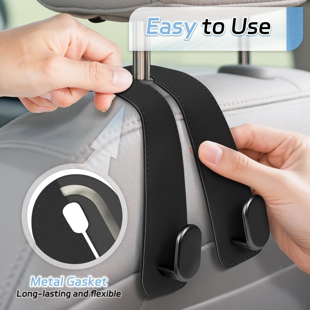 Leather Car Seat Headrest Hook 1pcs Outdoor