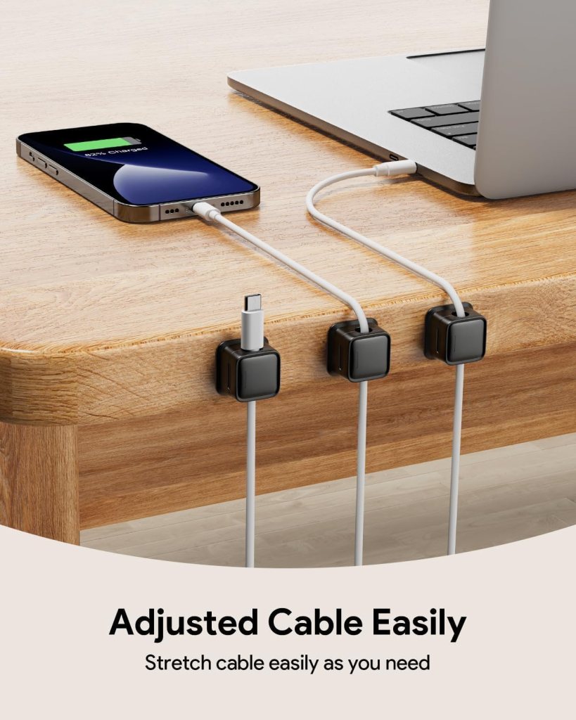 Magnetic Cable Clip Organizer Cord Holder Mobile Accessories