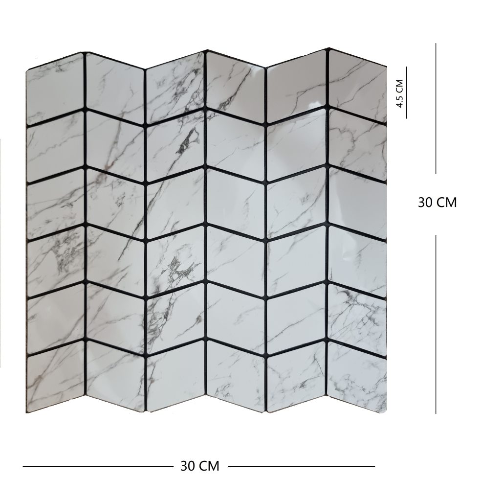 Mosaic Diamond Pettern Wall Sticker Home & Kitchen