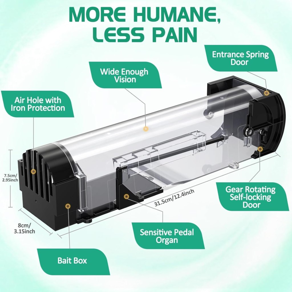 Rat Trap Cage Mouse Catcher Outdoor