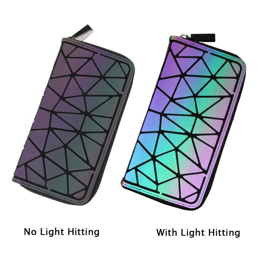Reflective Purse Wallet Travelling Bags