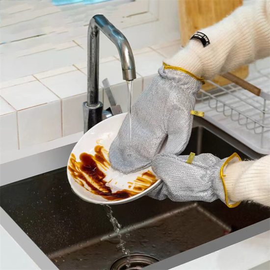 Steel Dish Washer Gloves Home & Kitchen