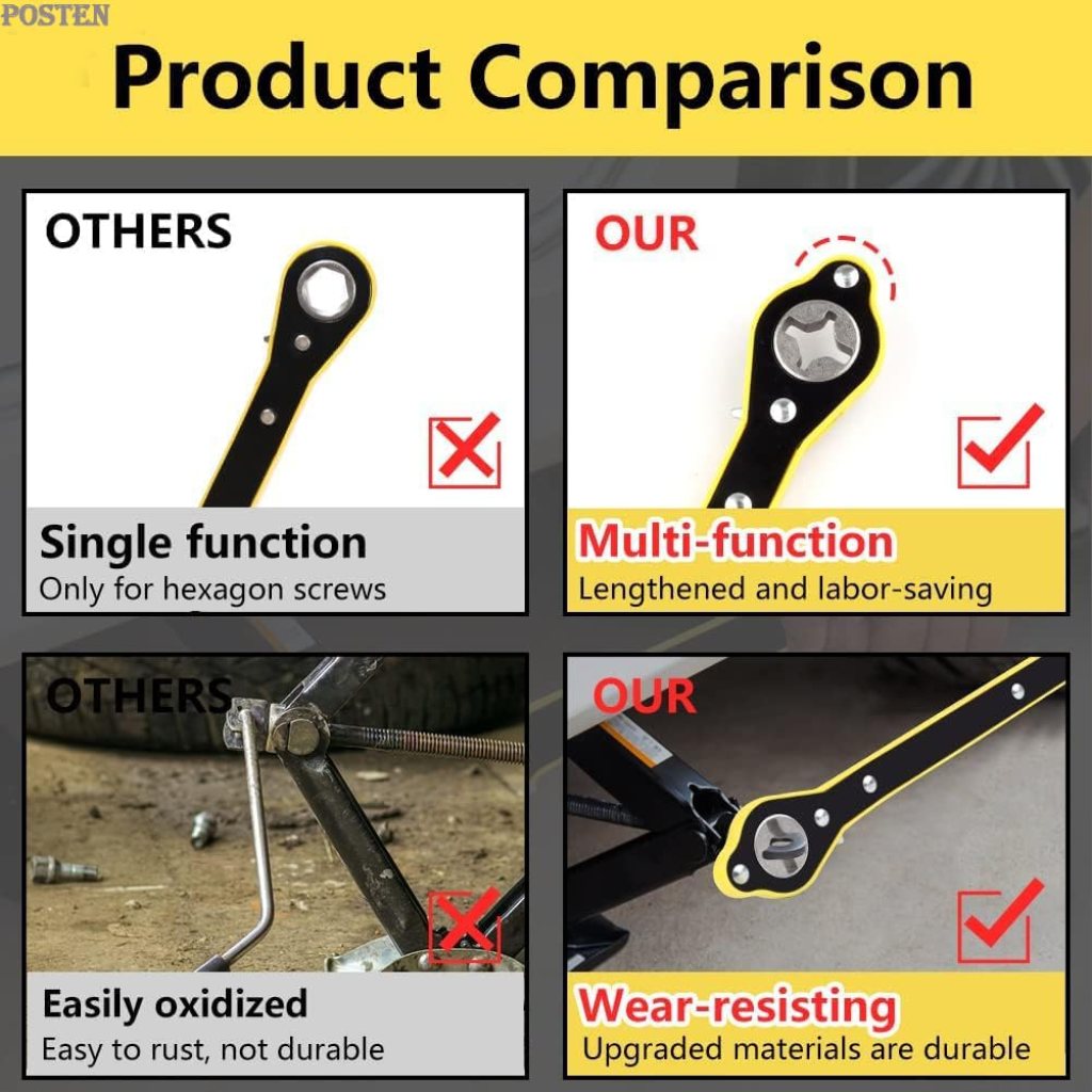 Universal Car Jack Wrench Automotive