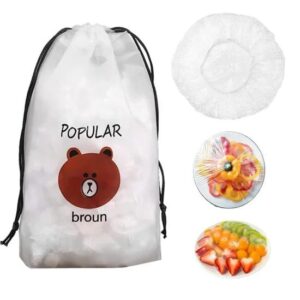 100 pcs Plastic Bags Food Cover Kitchenware
